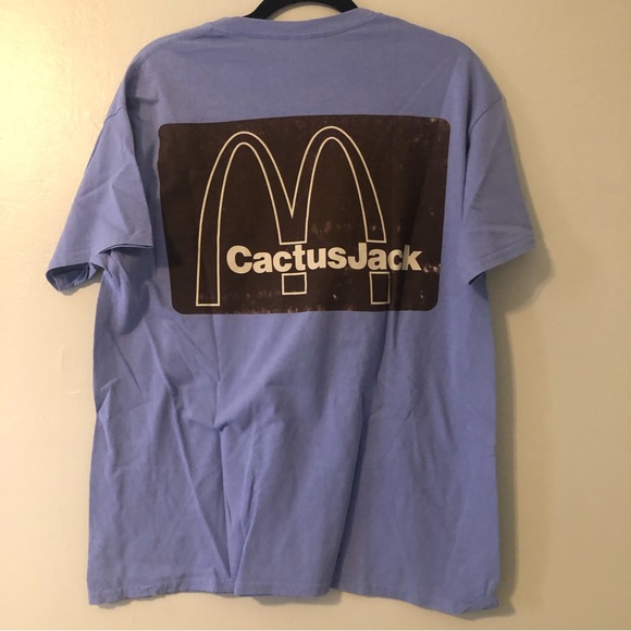 Travis Scott x McDonald’s Menu Mono Logo T-shirt M - Picture 2 of 6